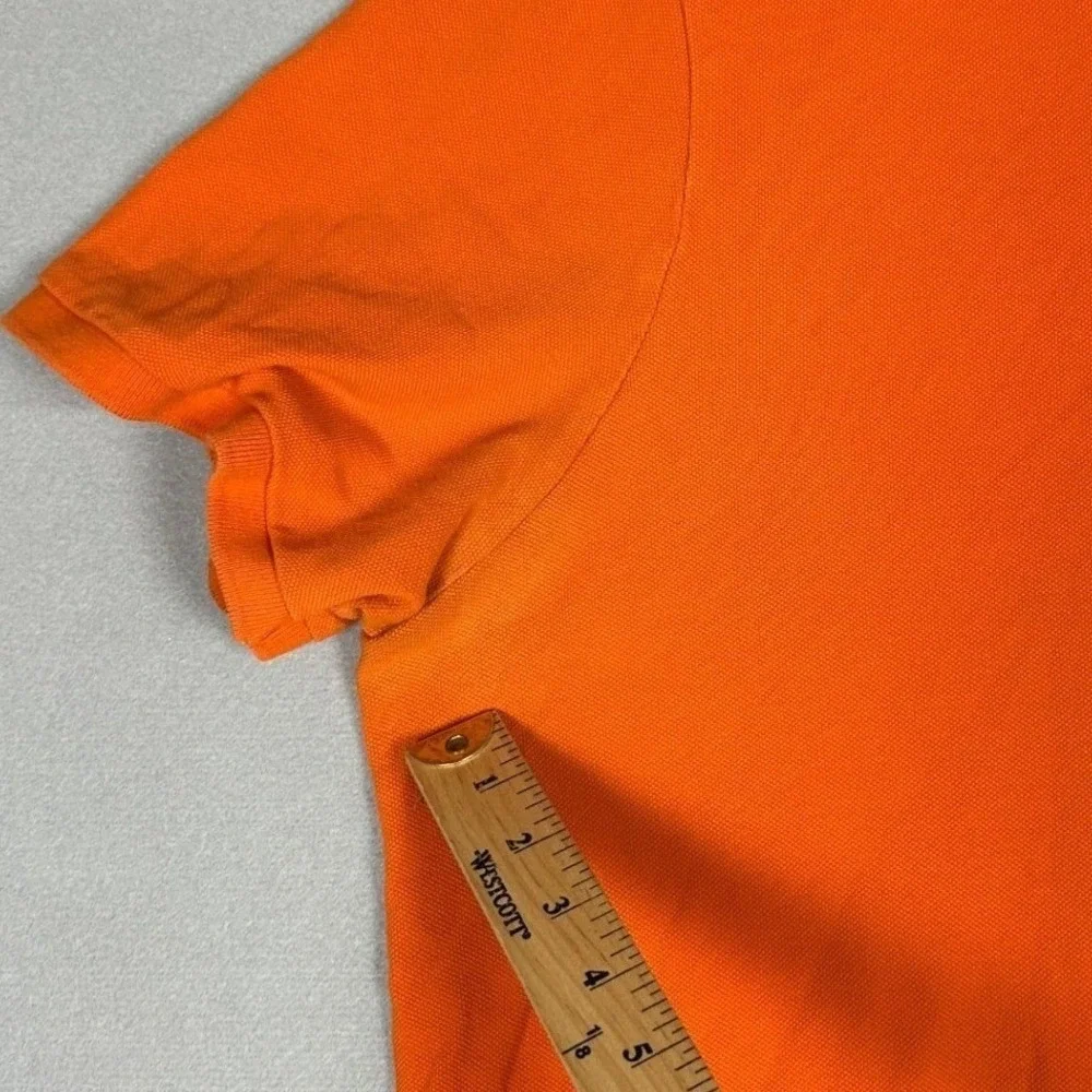 Polo Ralph Lauren Polo Shirt Mens 2XL Orange Classic Fit Rugby Pony Short Sleeve